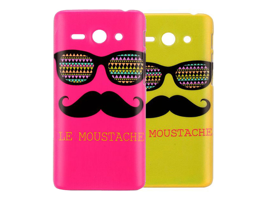 Desillusie Westers Symptomen Moustache Sunglasses - Hard Case voor Huawei Ascend Y530