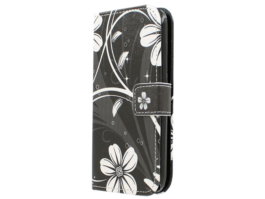 Kust maagd piramide White Flowers Book Case Hoesje voor Huawei Ascend Y550