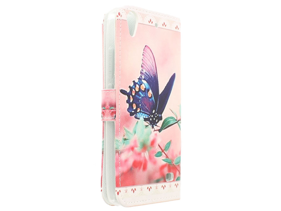 Butterfly Book Case Hoesje voor Huawei Ascend G620s