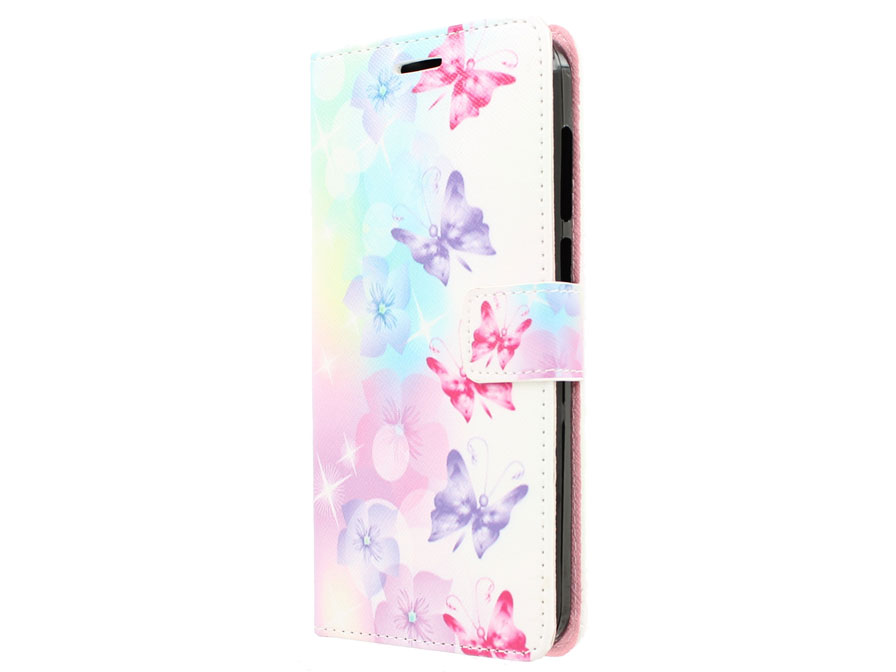 Butterfly Bookcase - Huawei Ascend G7 hoesje