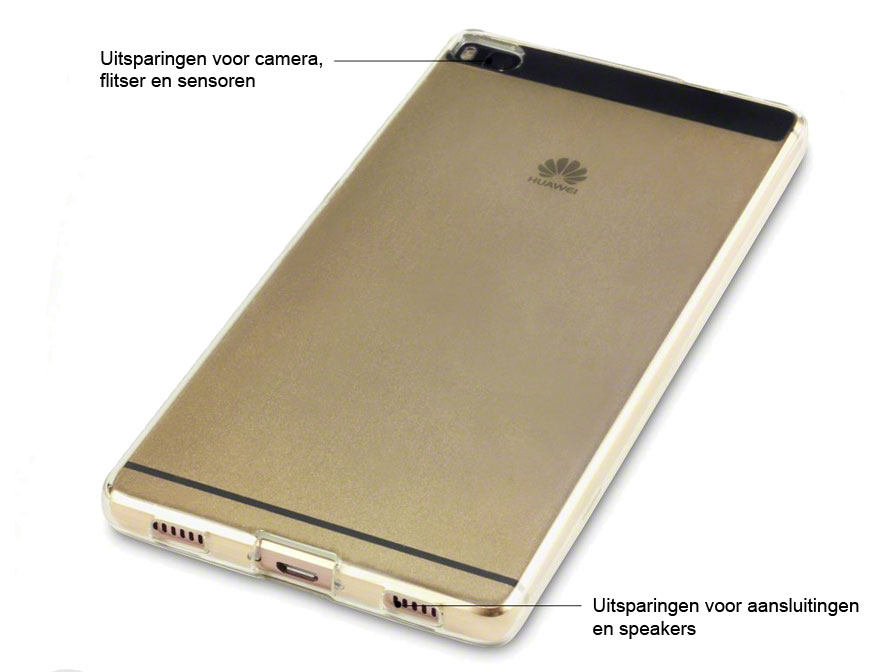 TPU Crystal Case Huawei Ascend P8 - Doorzichtig hoesje