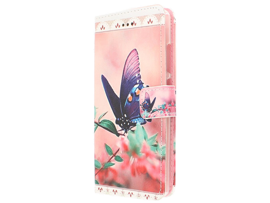 Butterfly Book Case Hoesje voor Huawei Ascend P8 Lite