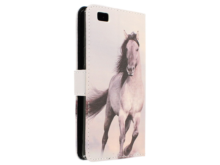 Paarden Bookcase - Huawei P8 Lite hoesje