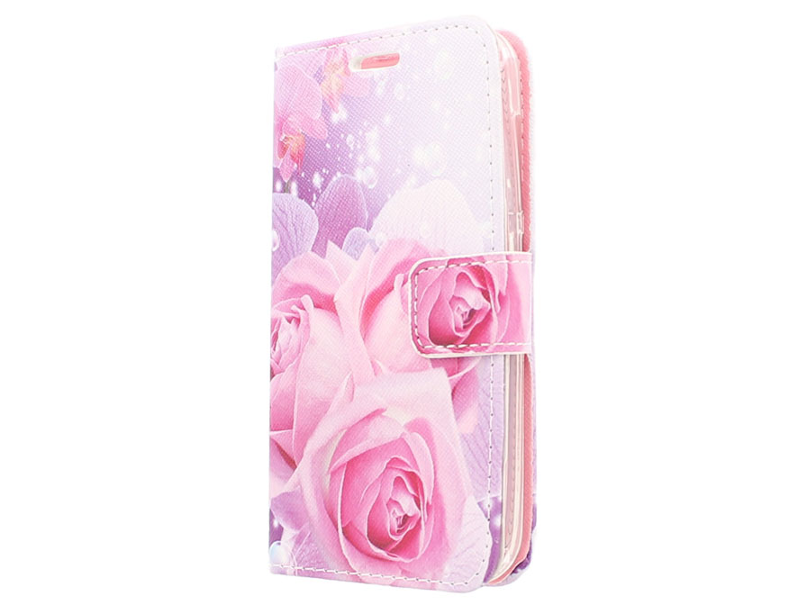 Rose Book Case - Huawei Ascend Y540 hoesje