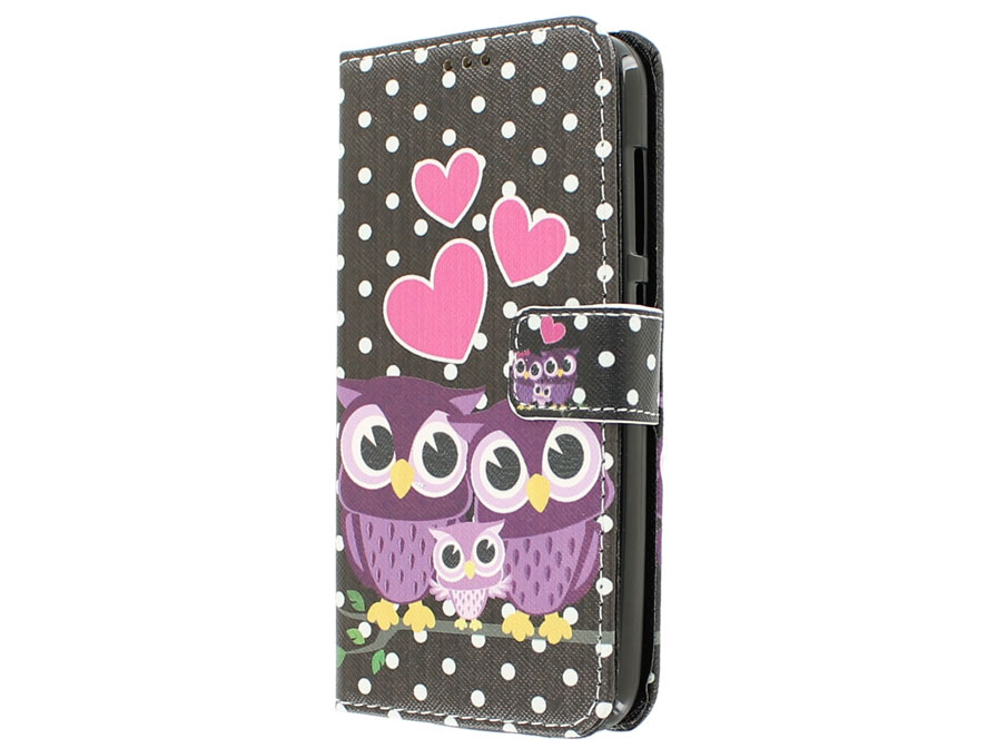Owl Love Book Case Hoesje voor Huawei Ascend Y625