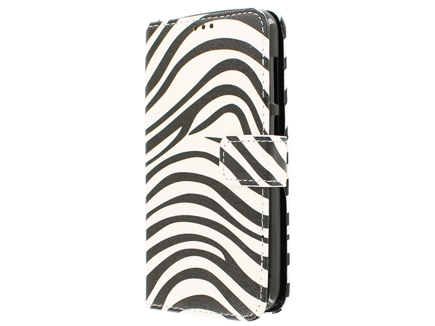 Zebra Walletcase Hoesje voor Huawei Ascend Y625