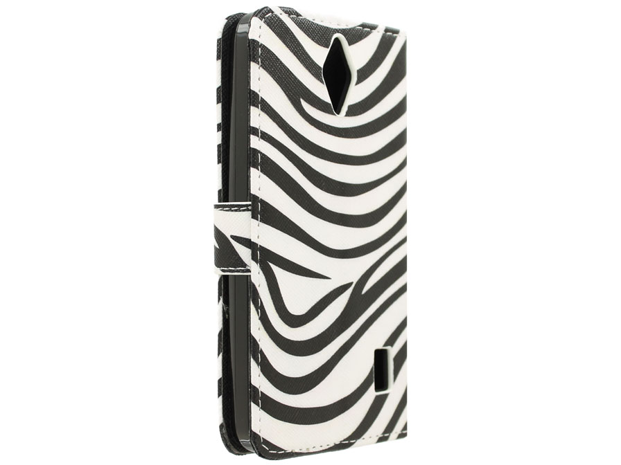 Huawei Ascend Y635 Hoesje - Zebra Book Case