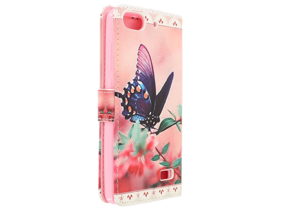 Butterfly Book Case - Huawei G Play Mini hoesje