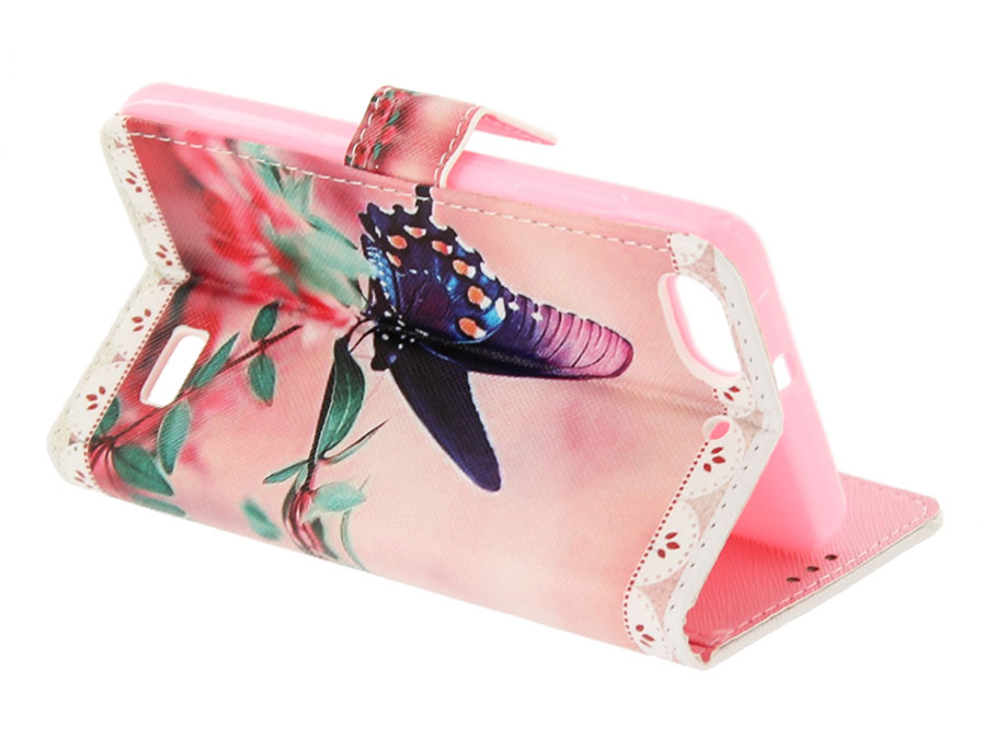 Butterfly Book Case - Huawei G Play Mini hoesje