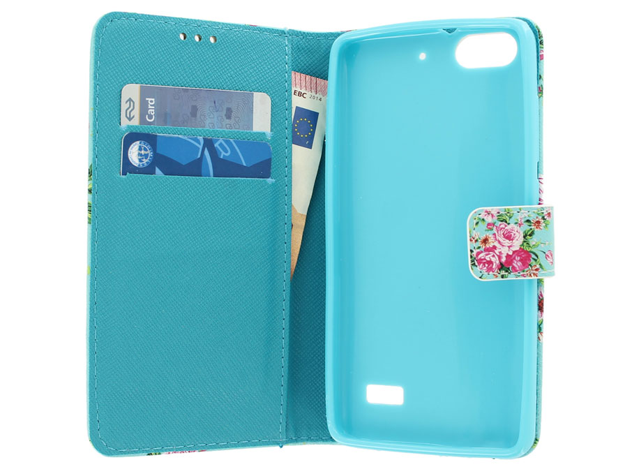 Flower Book Case - Huawei G Play Mini hoesje