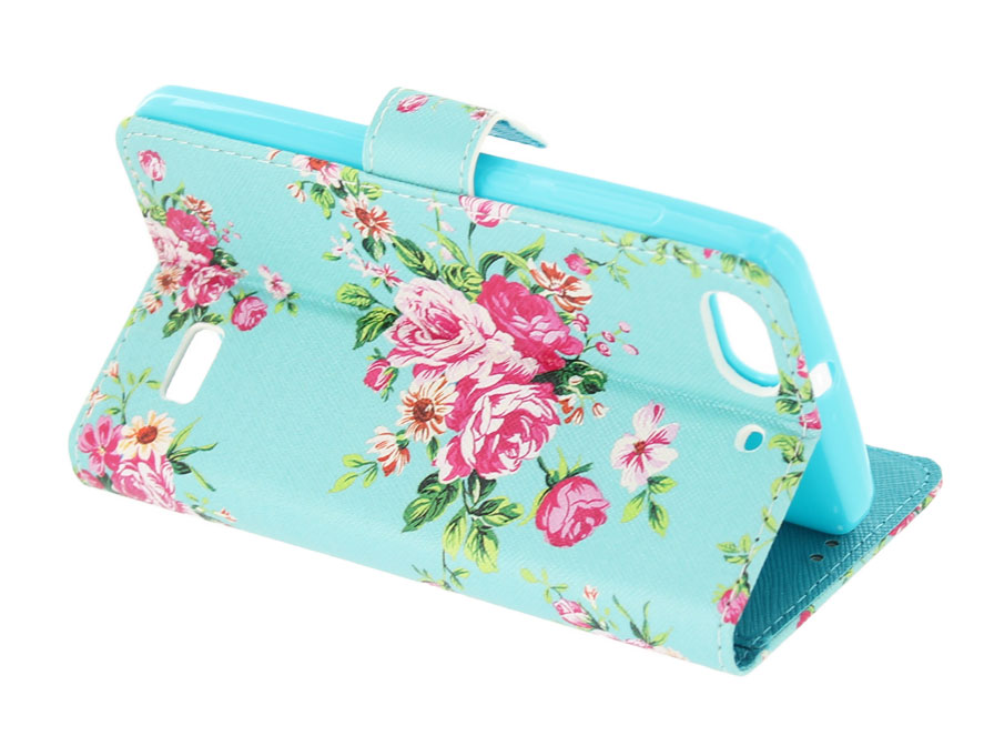 Flower Book Case - Huawei G Play Mini hoesje