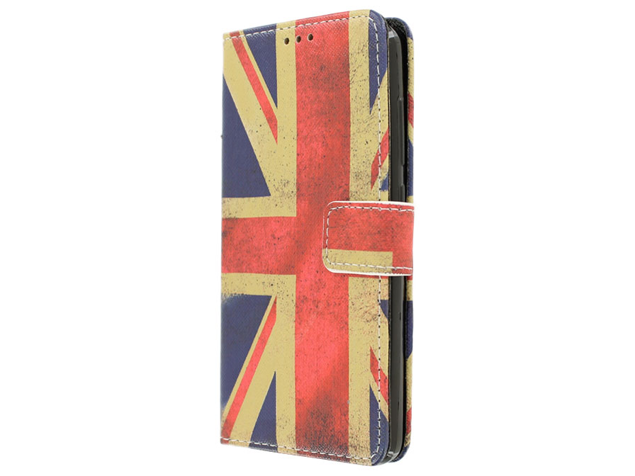 Vintage GB Flag Book Case - Huawei G Play Mini hoesje