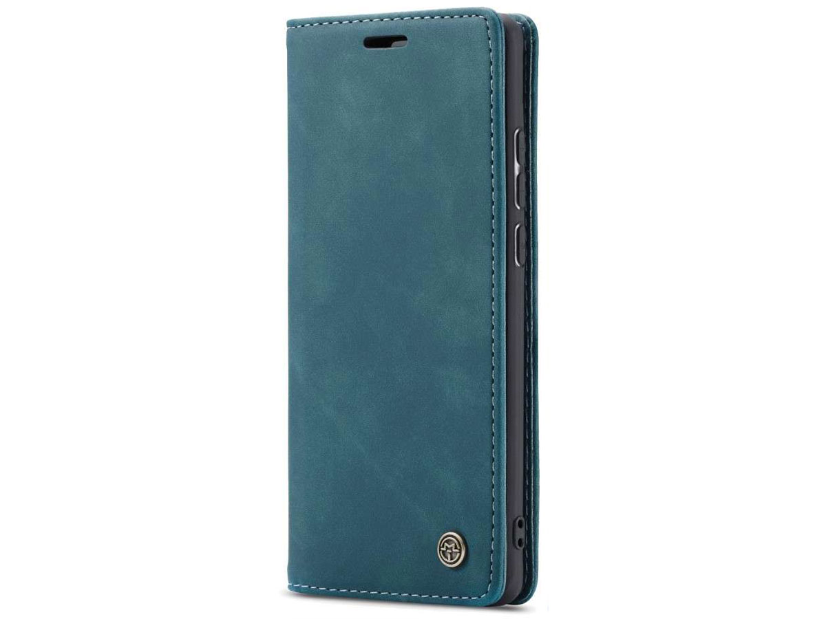 CaseMe Vintage BookCase Blauw - Huawei P30 Lite (New Edition) hoesje