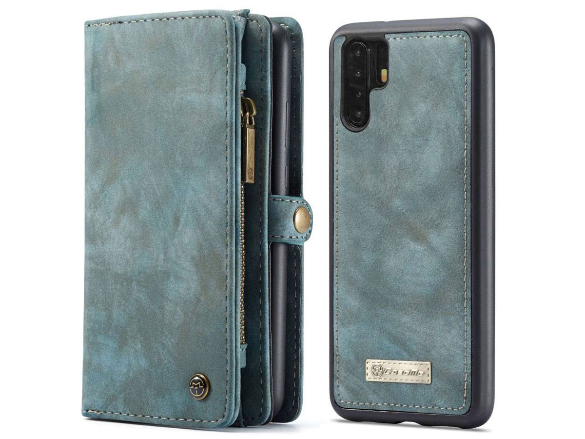 Beurs Lach Verminderen CaseMe Huawei P30 Pro Hoesje Portemonnee Case Blauw