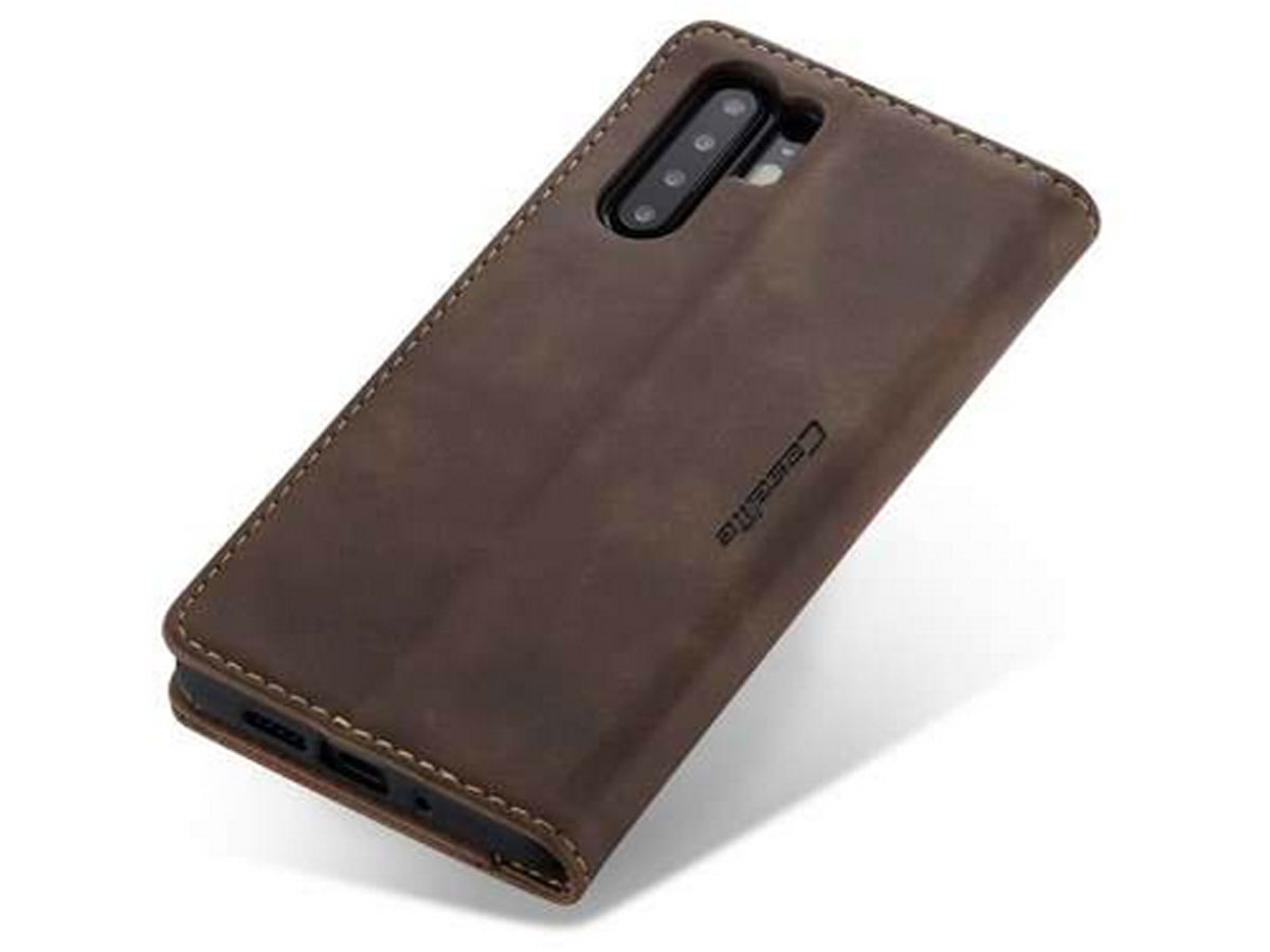 CaseMe Vintage BookCase Bruin - Huawei P30 Pro (New Edition) hoesje