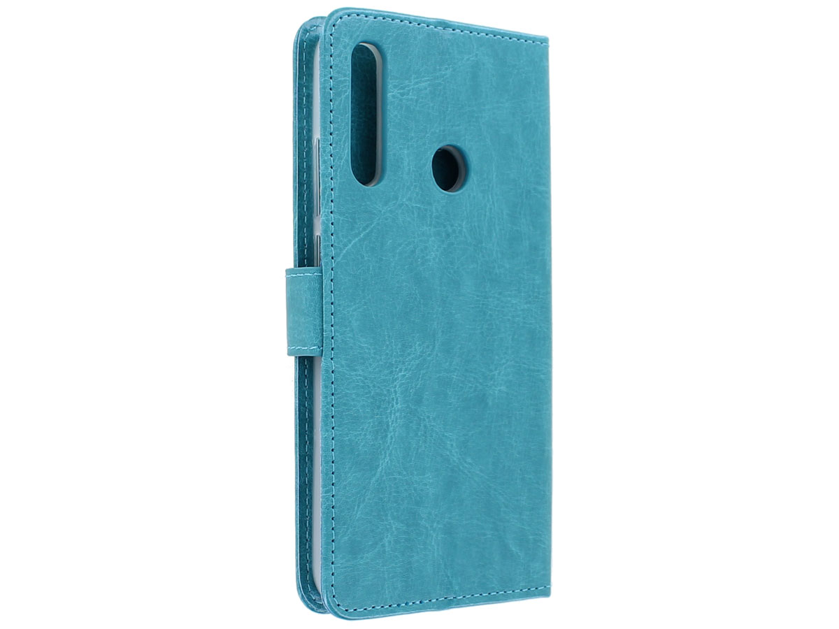 Bookcase Mapje Turquoise - Huawei P40 Lite E hoesje