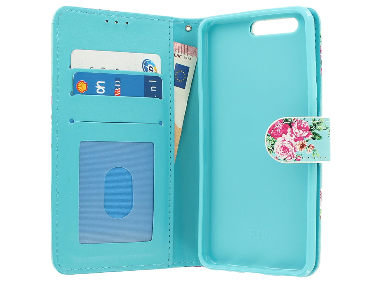Flower Bookcase - Huawei P10 hoesje