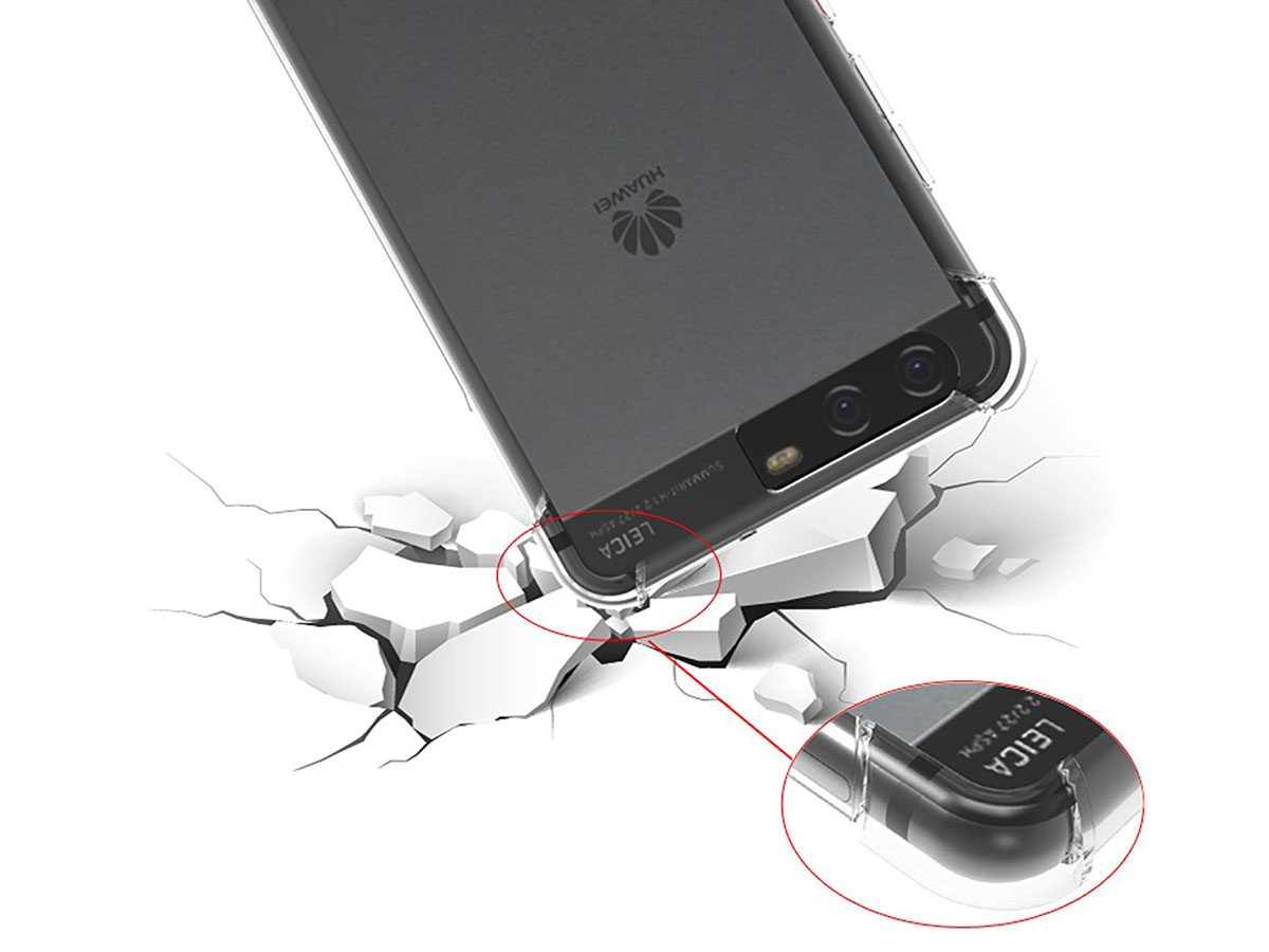 Transparant Huawei P10 hoesje - Anti-Shock TPU Case
