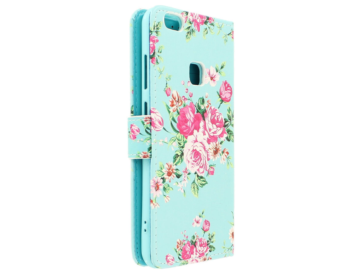 Flower Bookcase Flipcase - Huawei P10 Lite hoesje