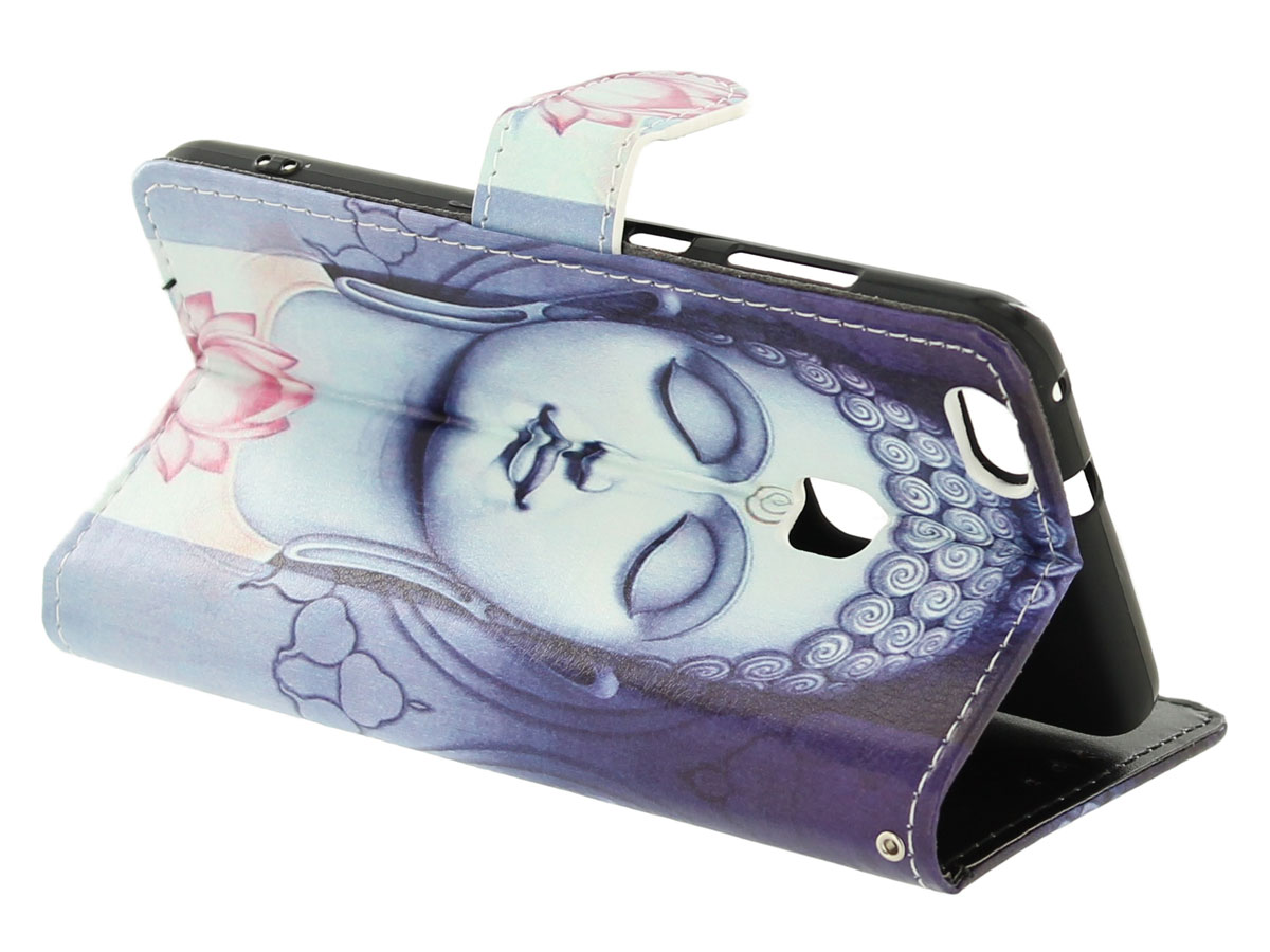 Boeddha Lily Bookcase Flipcase - Huawei P10 Lite hoesje