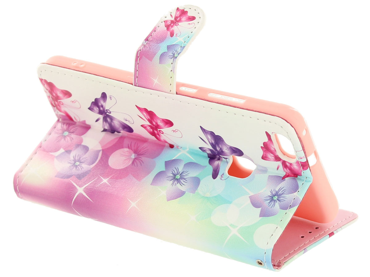 Butterflies Bookcase Flipcase - Huawei P10 Lite hoesje
