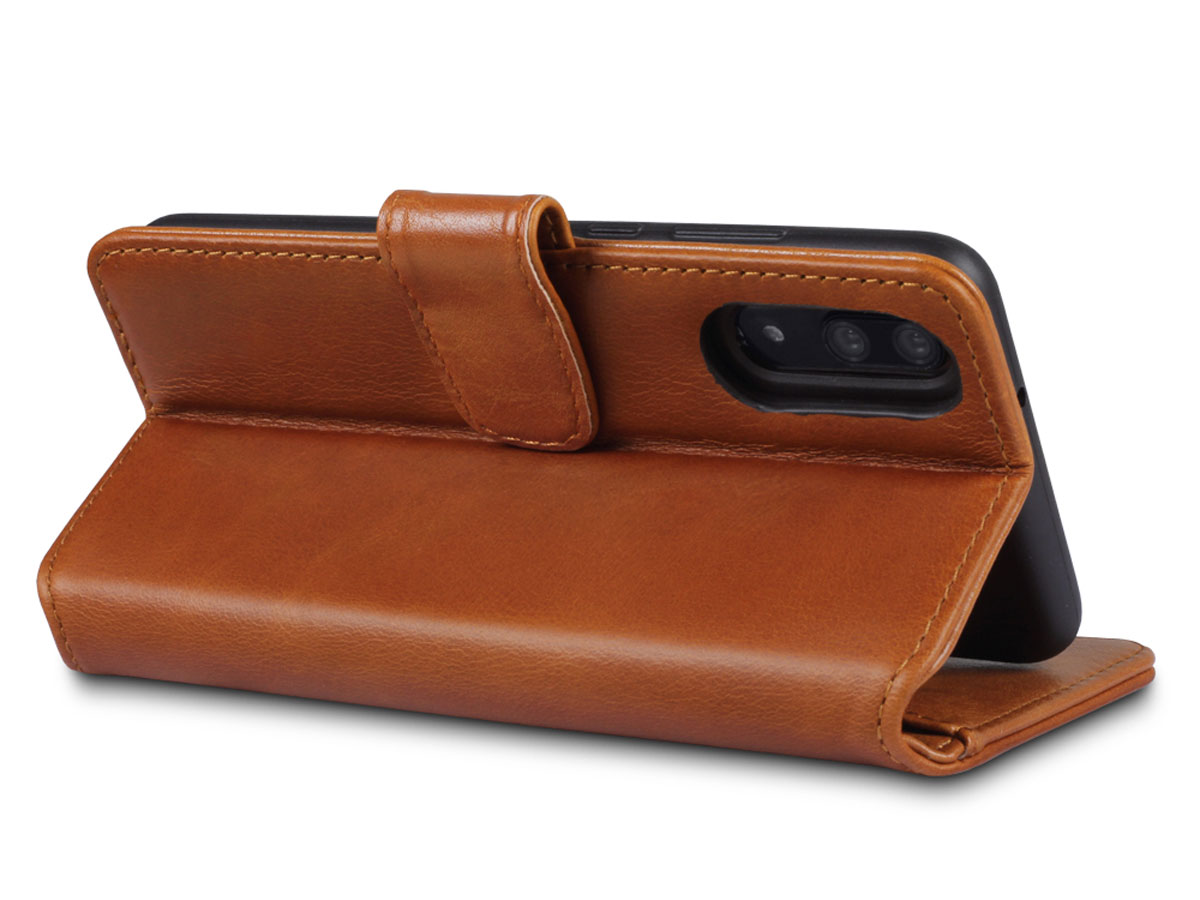 CaseBoutique Leather Case Cognac - Huawei P20 Hoesje