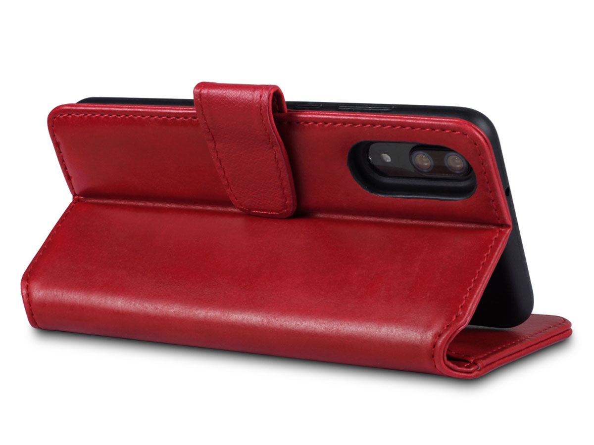CaseBoutique Leather Case Rood - Huawei P20 Hoesje