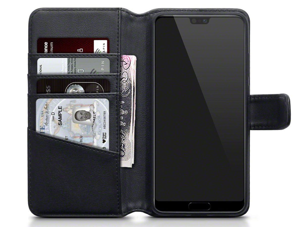 CaseBoutique Leather Case Zwart - Huawei P20 Hoesje