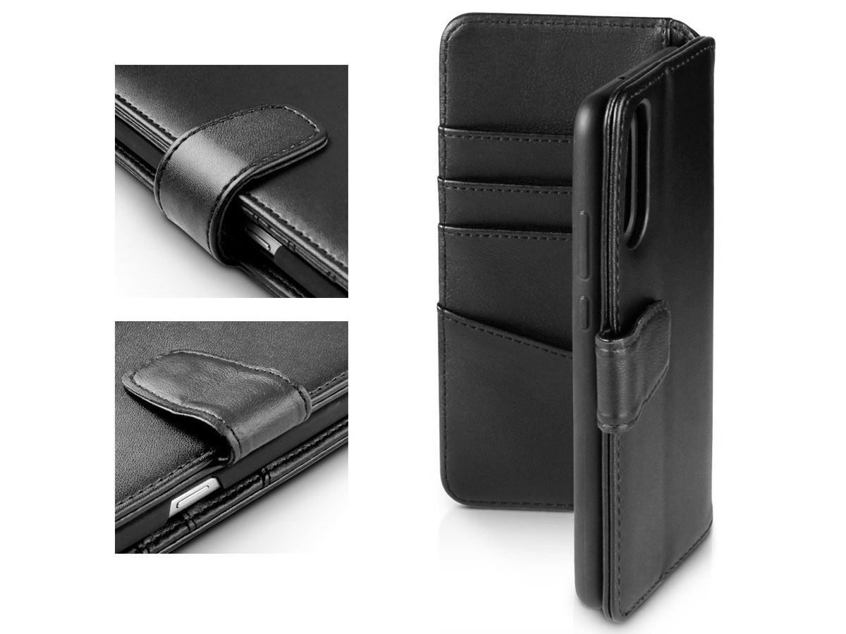 CaseBoutique Leather Case Zwart - Huawei P20 Hoesje