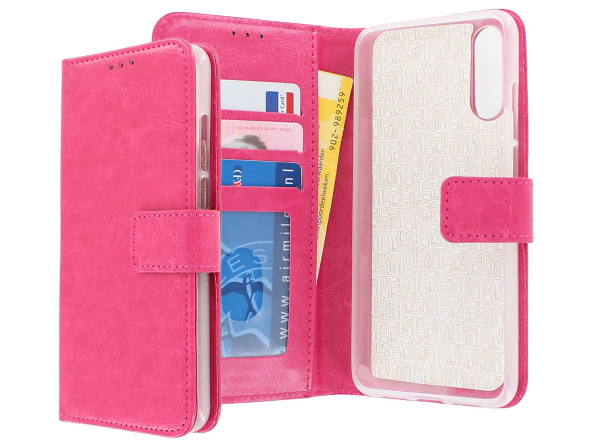 Bookcase Wallet Roze - Huawei P20 hoesje