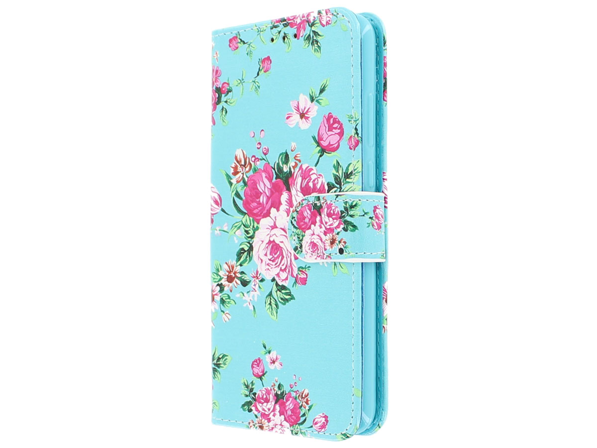 Flower Bookcase Wallet - Huawei P20 hoesje