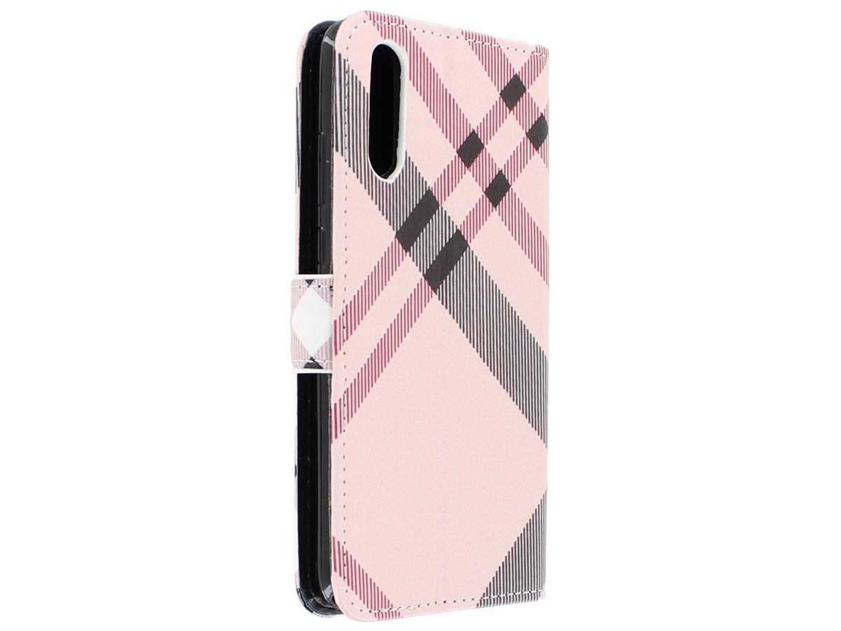 Huawei P20 Hoesje met Tartan Ruitjes Print Kopen?