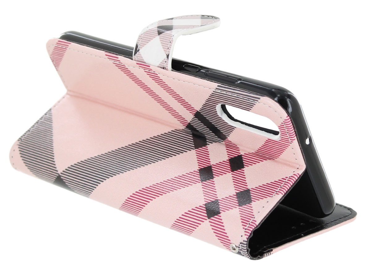 Huawei P20 Hoesje met Tartan Ruitjes Print Kopen?