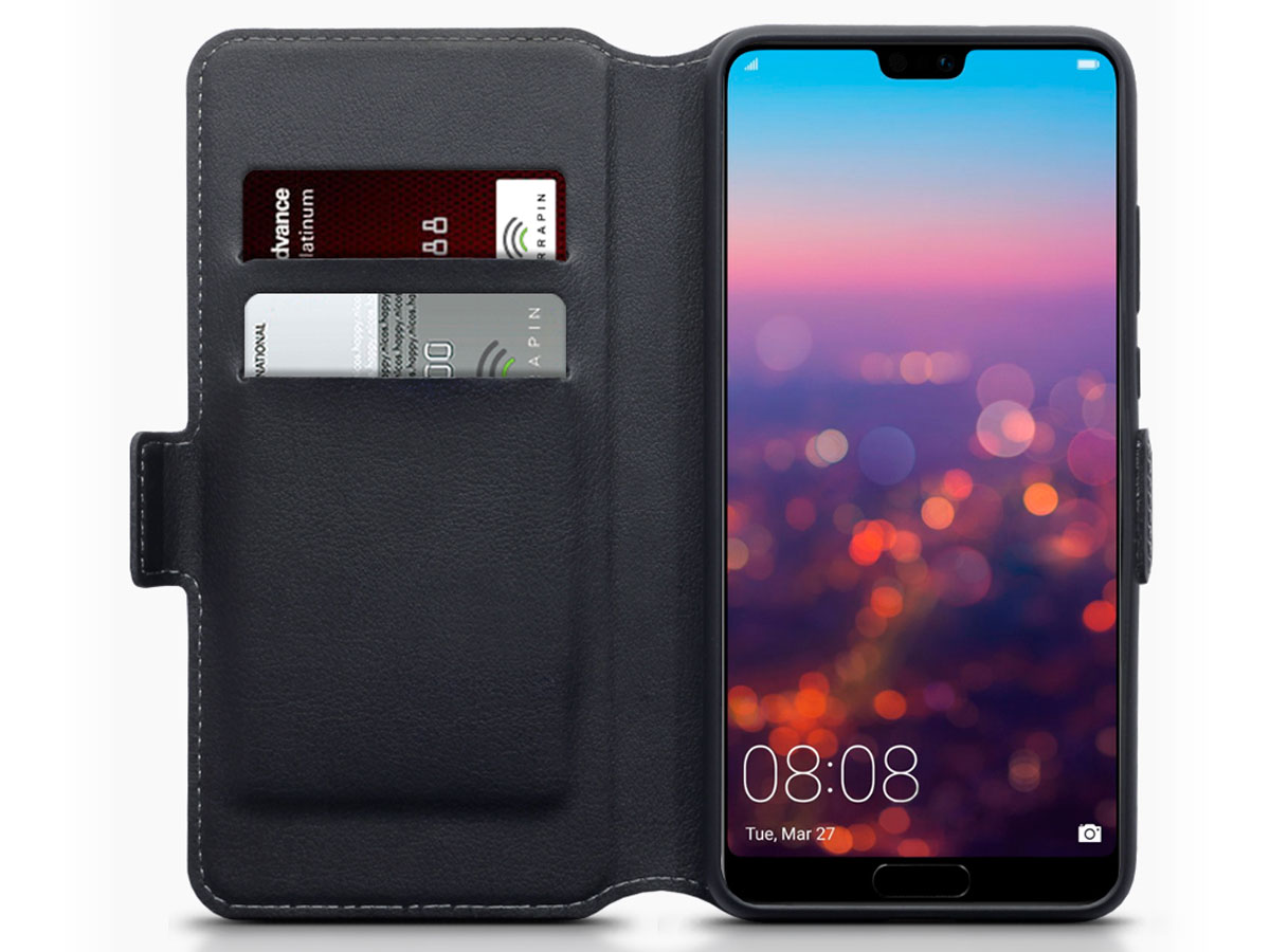 CaseBoutique Slim Wallet Leer - Huawei P20 hoesje