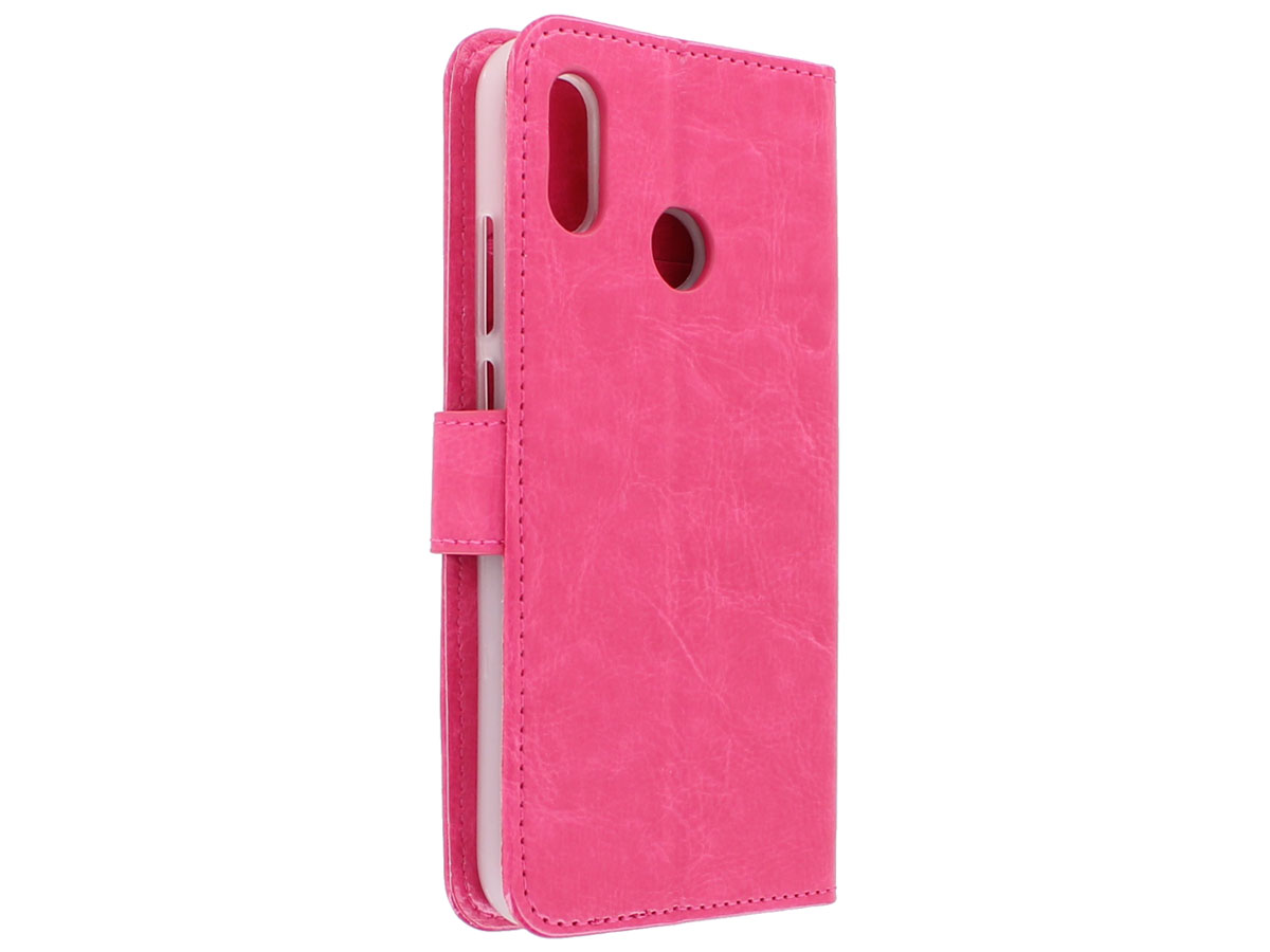 Bookcase Wallet Roze - Huawei P20 Lite hoesje
