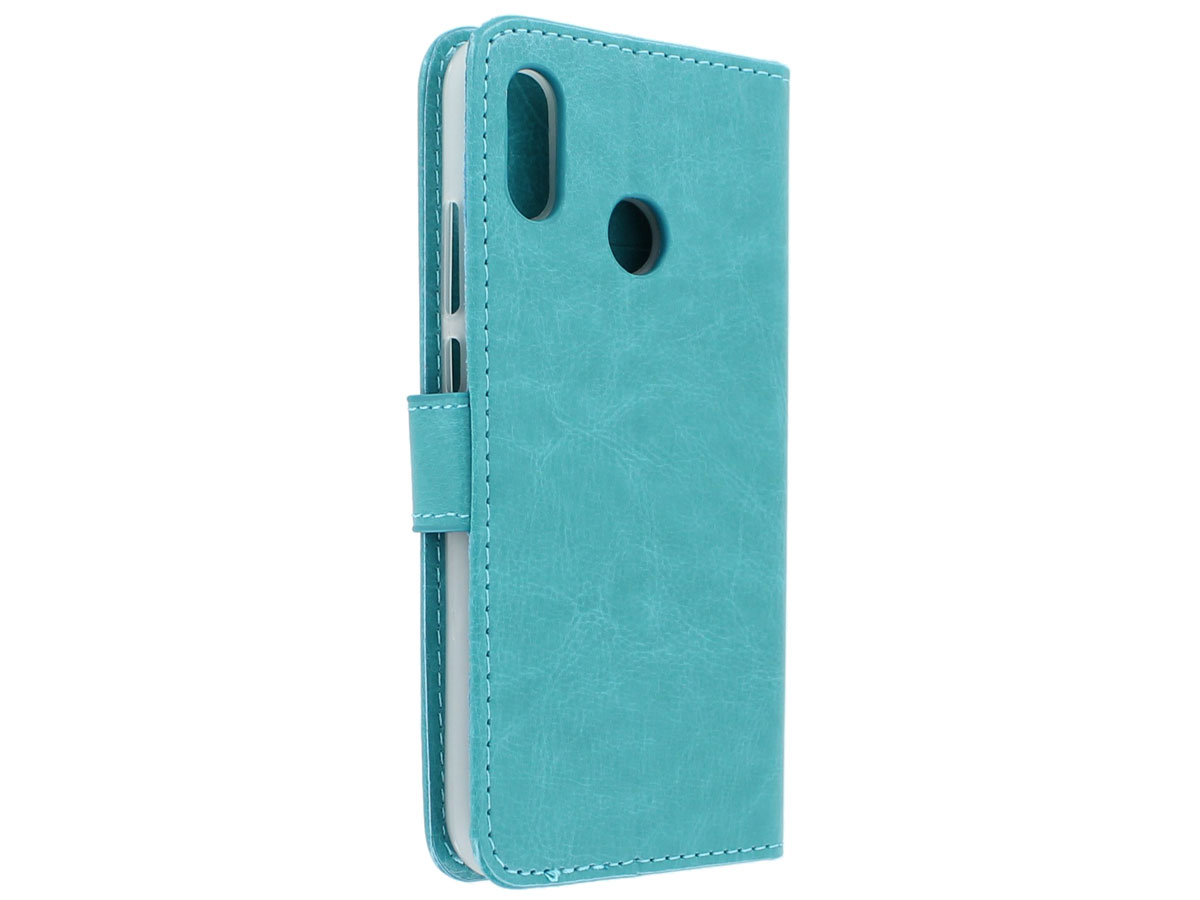 Bookcase Wallet Turquoise - Huawei P20 Lite hoesje