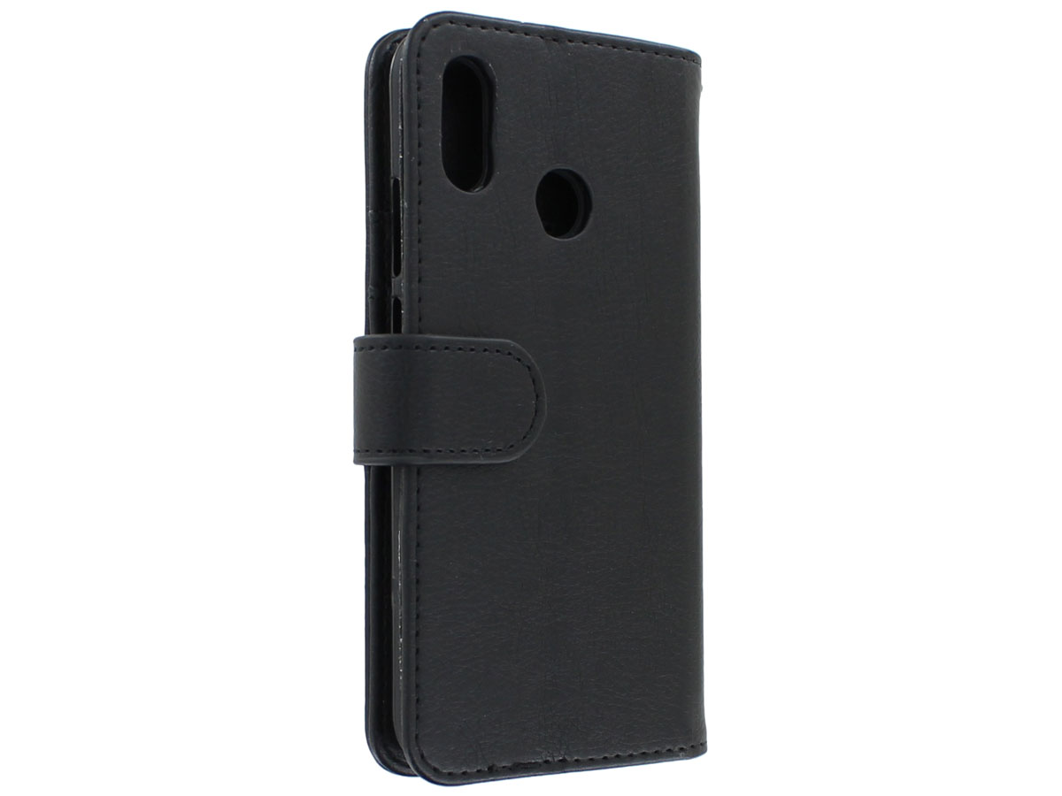 Zipper Wallet Case Zwart - Huawei P20 Lite hoesje