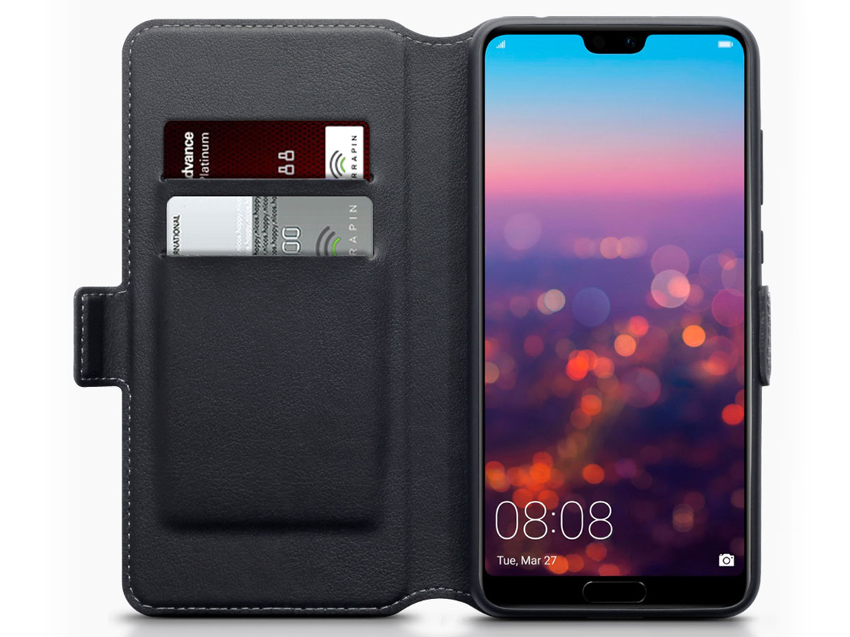 CaseBoutique Slim Wallet Leer - Huawei P20 Pro hoesje