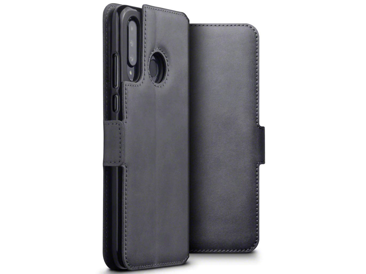 CaseBoutique Slim Book Case Grijs Leer - Huawei P30 Lite hoesje
