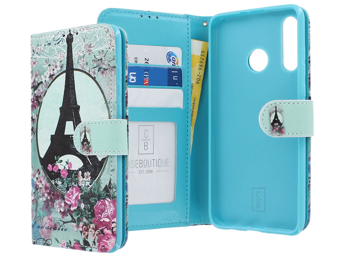Book Case Mapje Parijs Eiffeltoren - Huawei P30 Lite hoesje