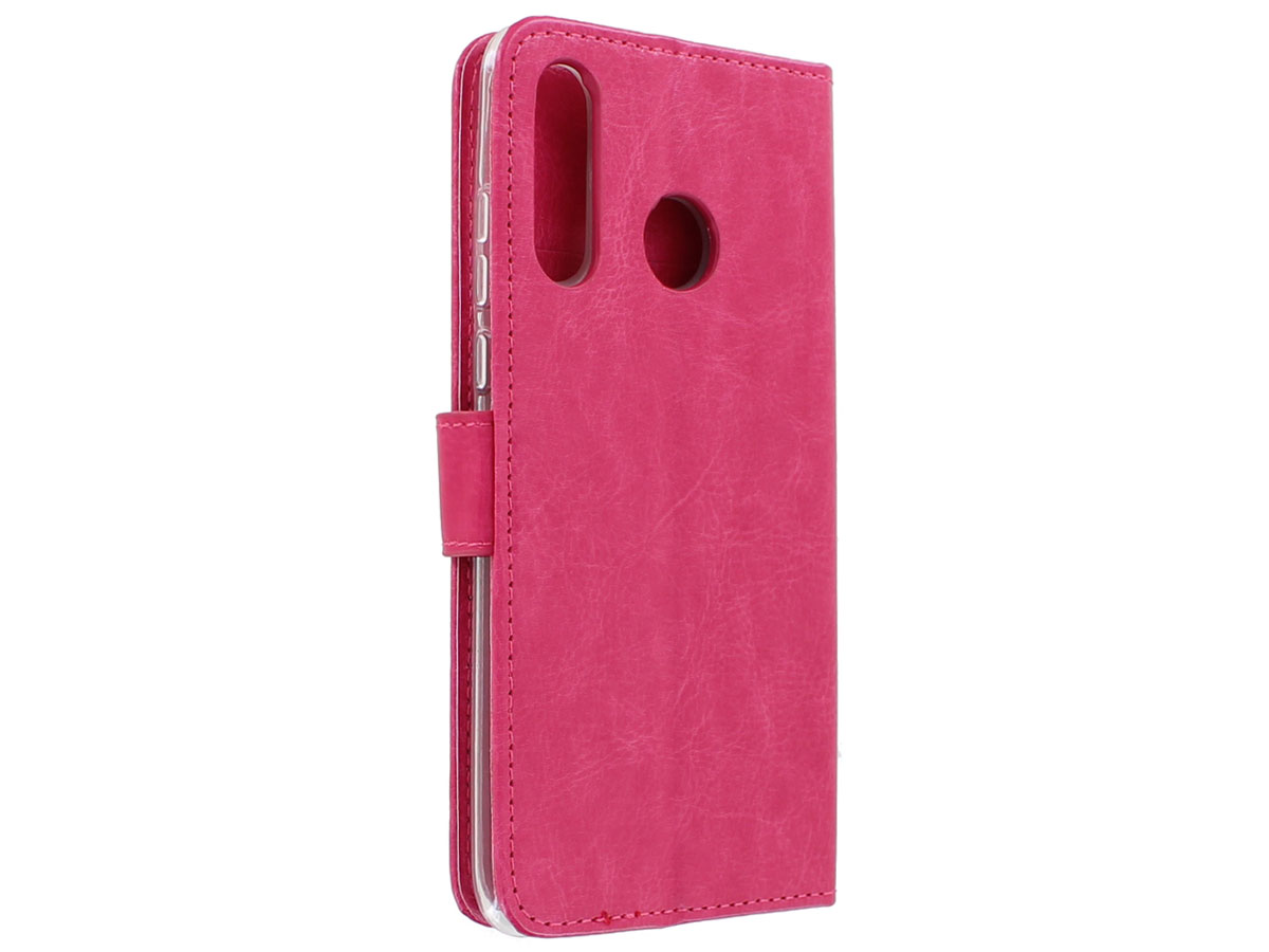 Book Case Mapje Roze - Huawei P30 Lite hoesje