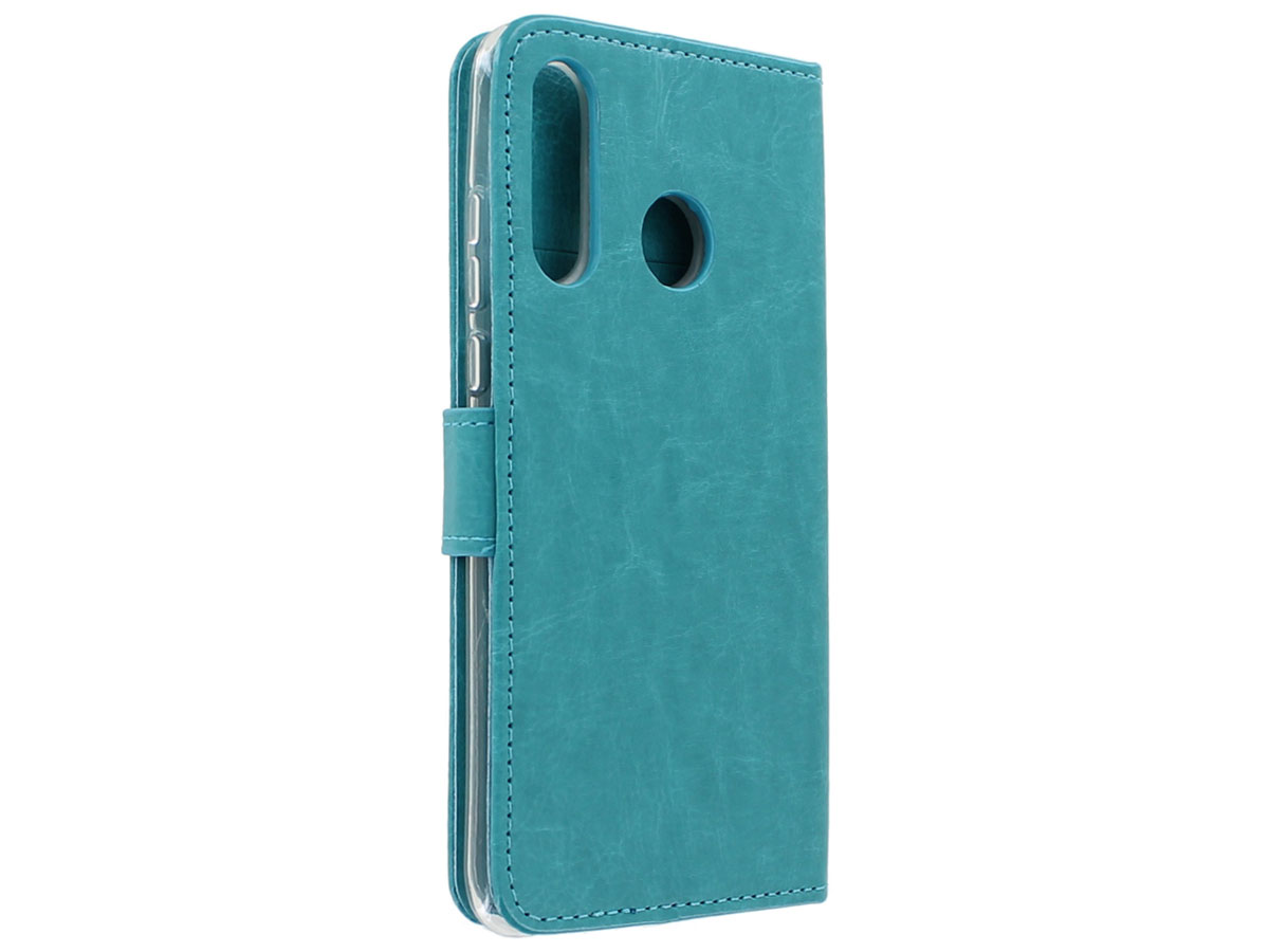 Book Case Mapje Turquoise - Huawei P30 Lite hoesje