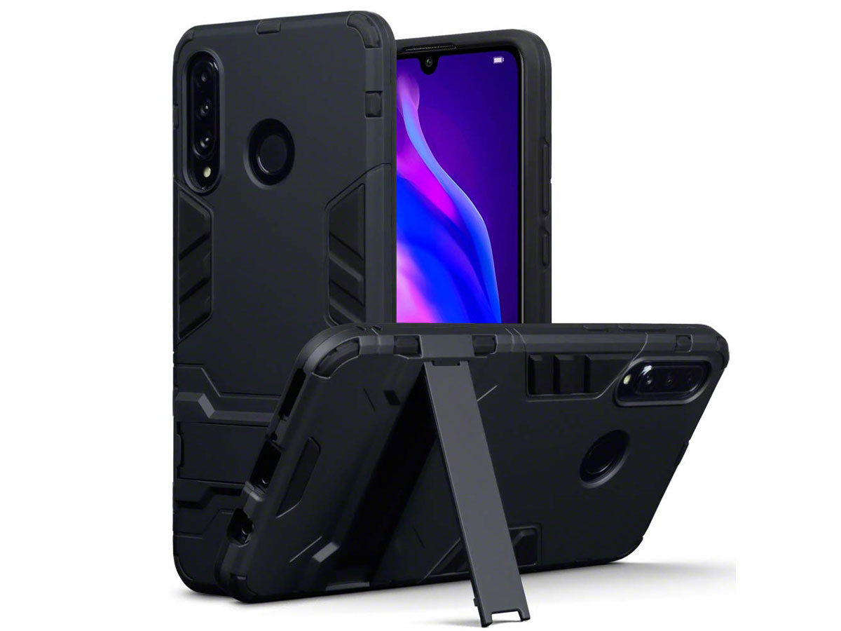 DualLayer Rugged Stand Case Huawei P30 Lite Hoesje