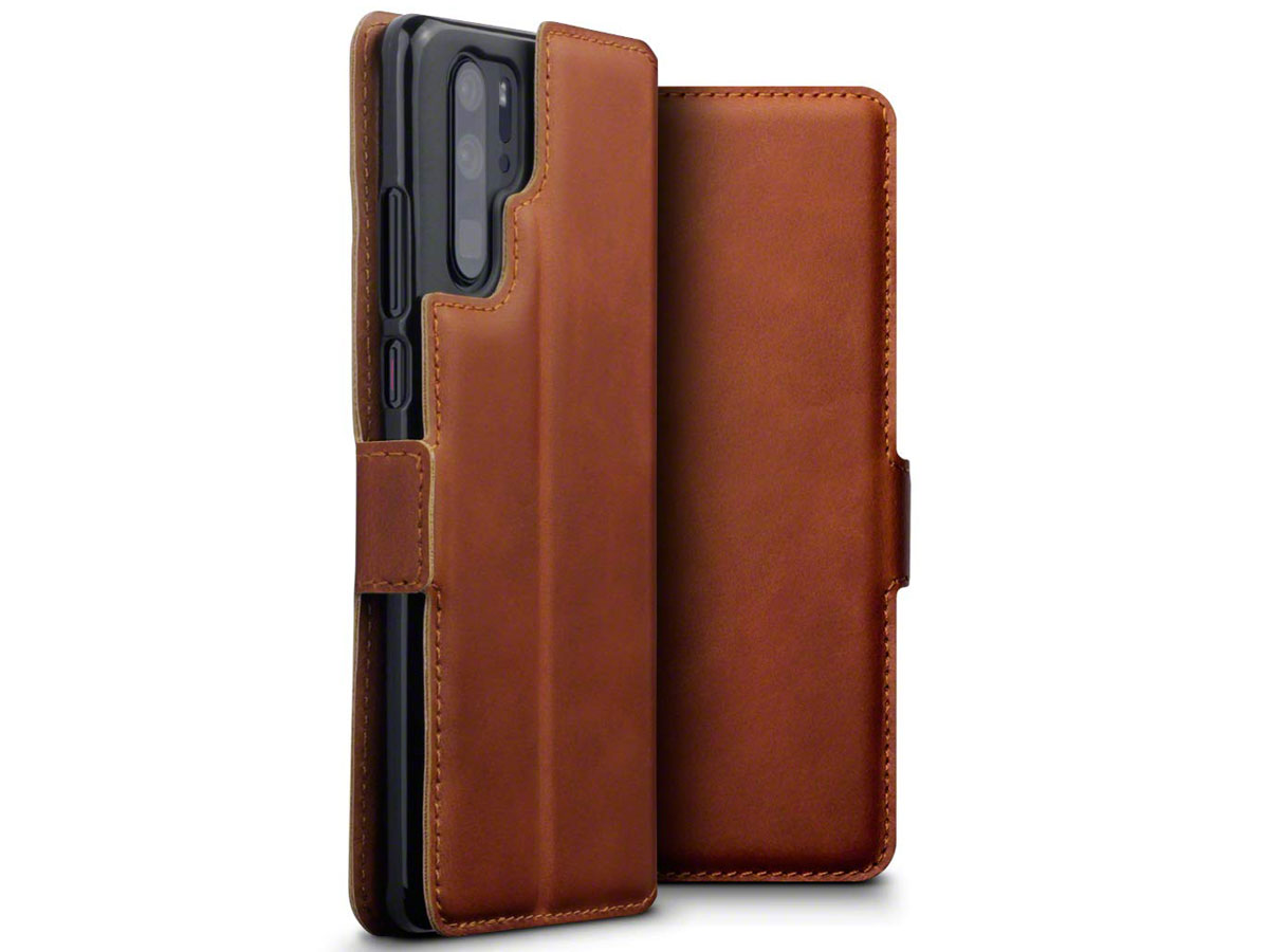 CaseBoutique Leather Case Cognac Leer - Huawei P30 Pro hoesje