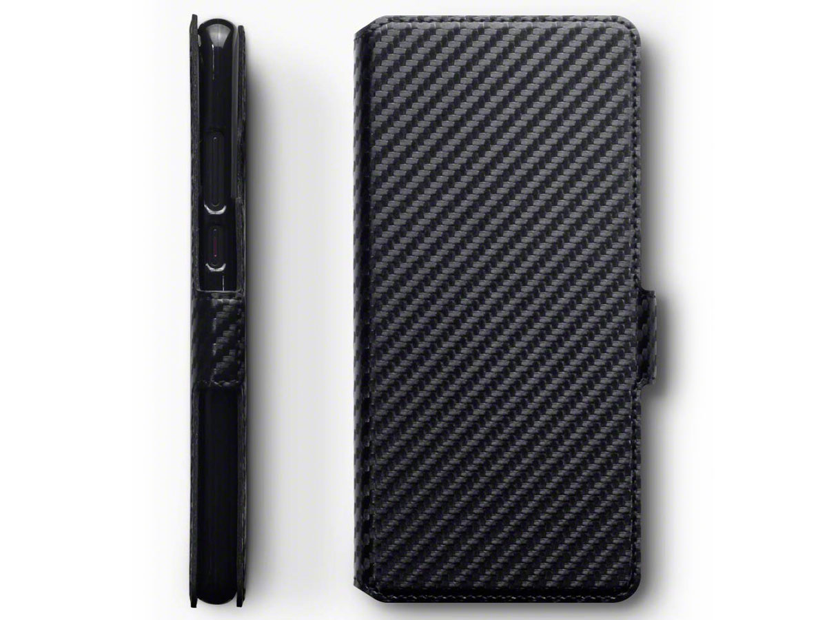 CaseBoutique Slim Bookcase Carbon - Huawei P30 Pro hoesje