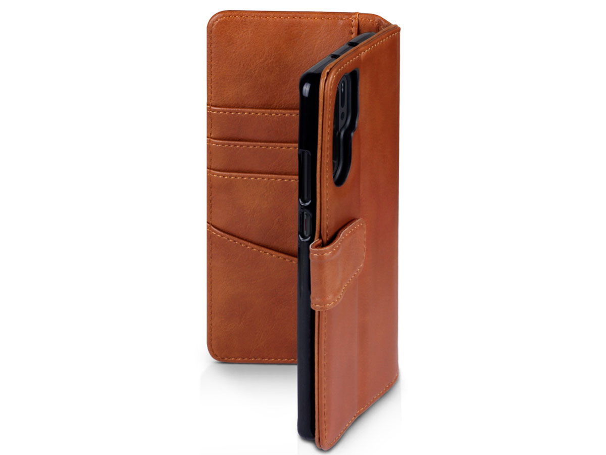 CaseBoutique Leather Wallet Cognac Leer - Huawei P30 Pro hoesje
