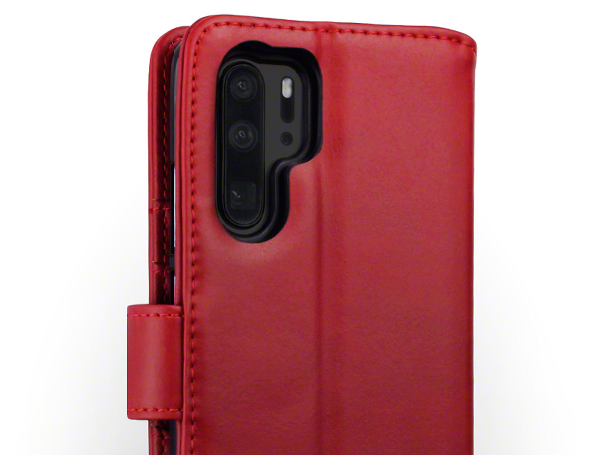 CaseBoutique Leather Wallet Rood Leer - Huawei P30 Pro hoesje