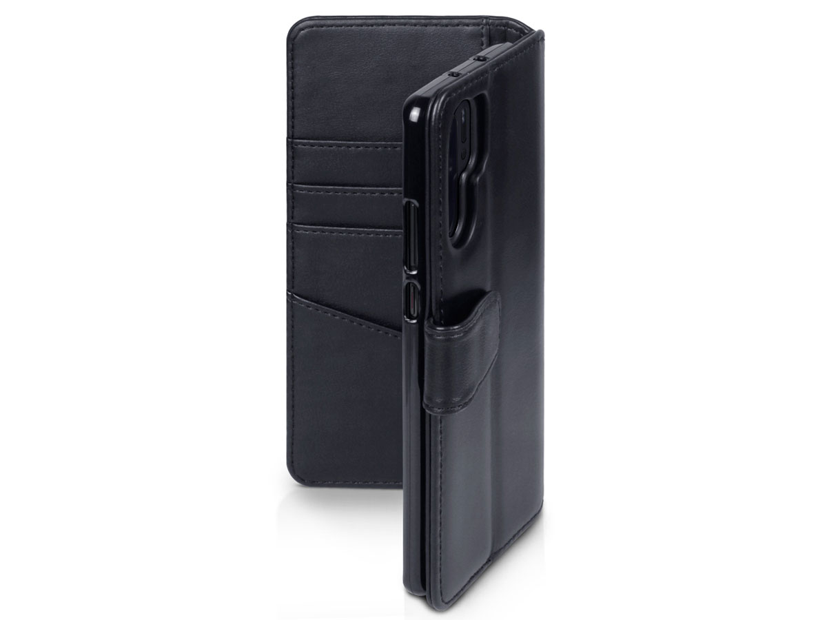 CaseBoutique Leather Wallet Zwart Leer - Huawei P30 Pro hoesje