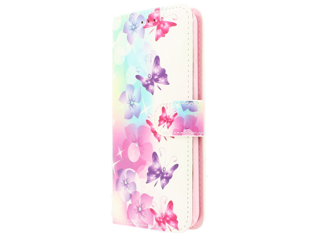 Butterflies Bookcase - Huawei P8 Lite 2017 hoesje