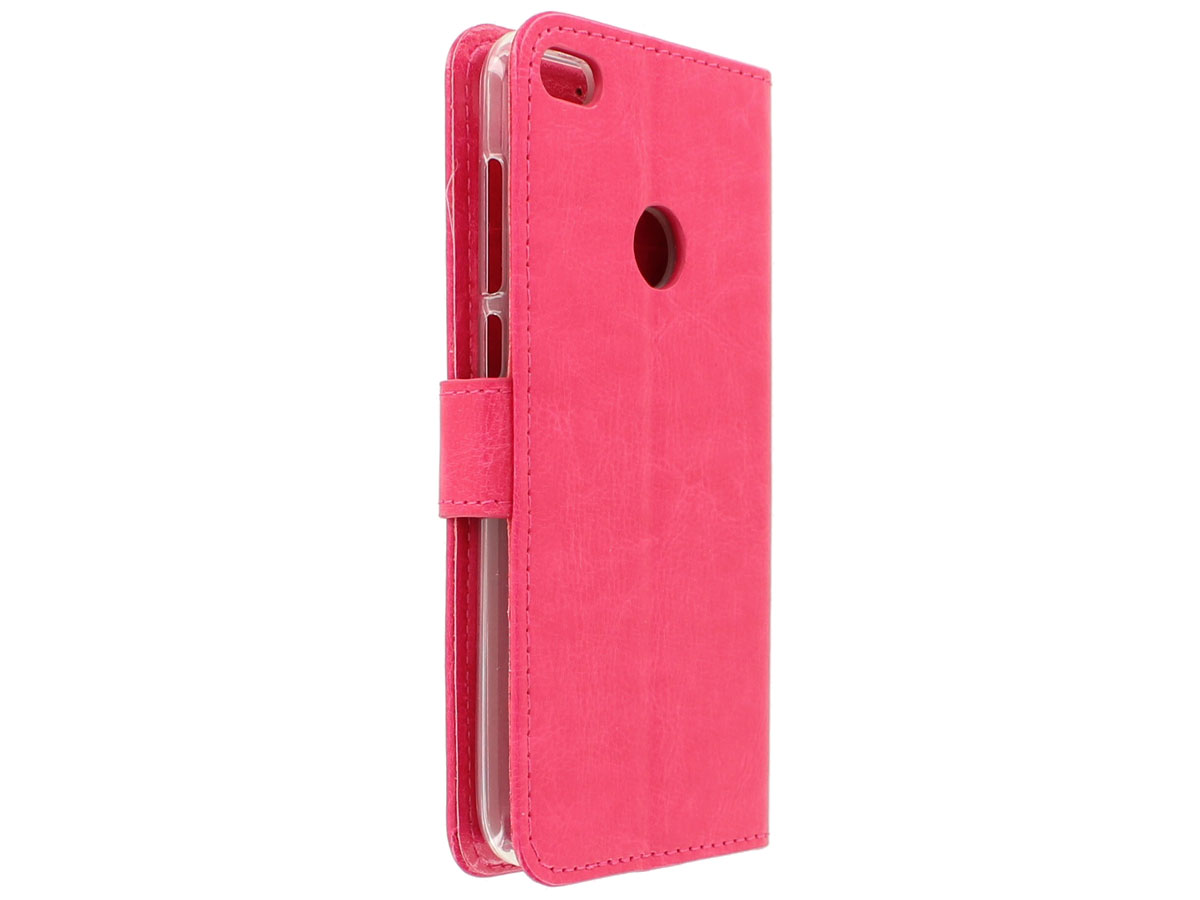 Wallet Bookcase Roze - Huawei P8 Lite 2017 hoesje